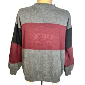 Vintage 80’s Oshkosh Bgosh Great Country Colorblock Crewneck Sweatshirt